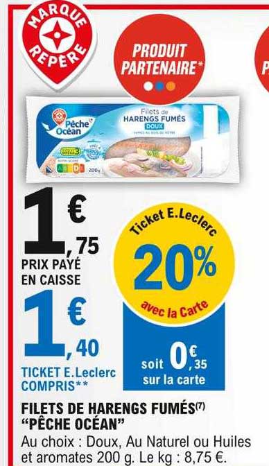 Filets De Harengs Fumés "pêche Océan"