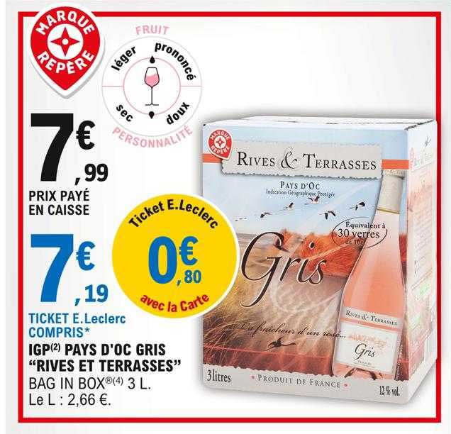 igp pays d'oc gris "rives et terrasses"