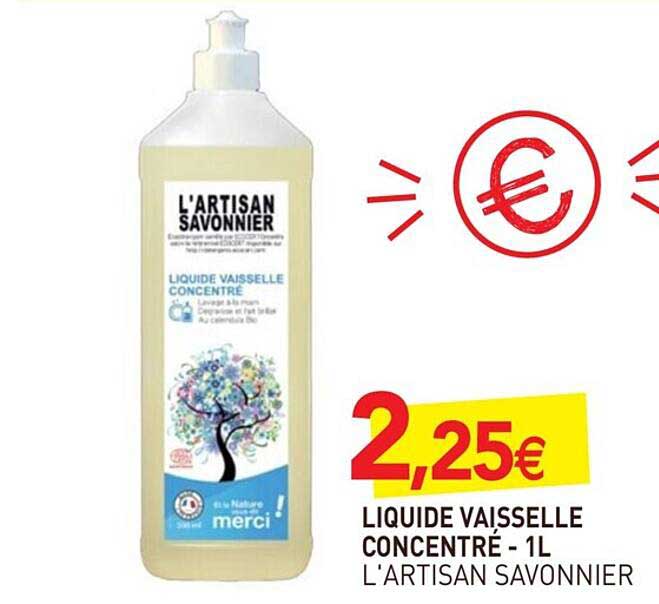 Liquide Vaisselle Concentré L'artisan Savonnier