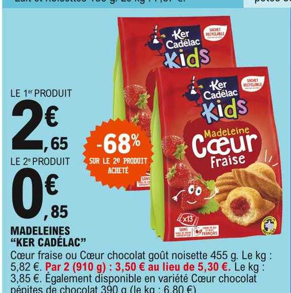 madeleines "ker cadélac"