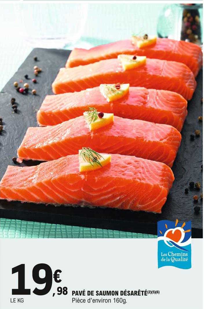 pavé de saumon désarêté