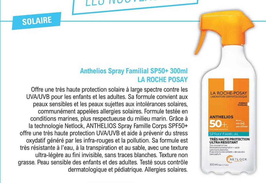 anthelios spray familial sp50+ 300ml la roche posay