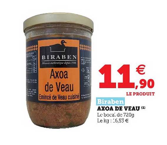 axoa de veau biraben