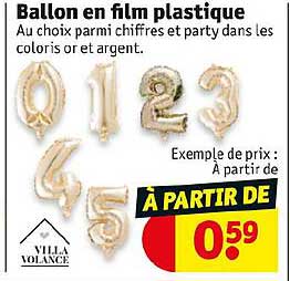 ballon en film plastique villa volance