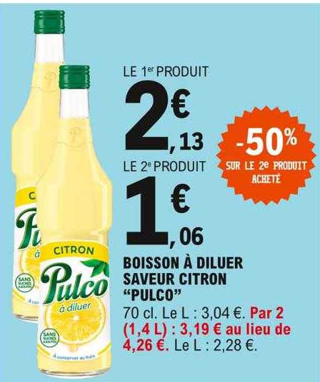 Boisson à Diluer Saveur Citron "pulco"