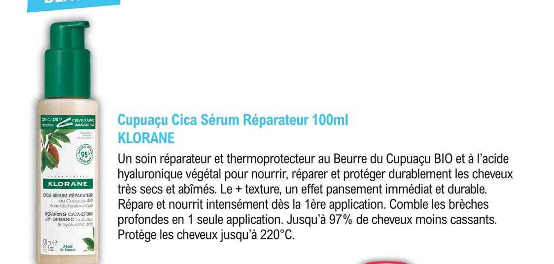 capuaçu cica sérum réparateur 100ml klorane