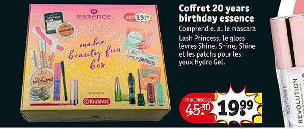 coffret 20 years birthday essence