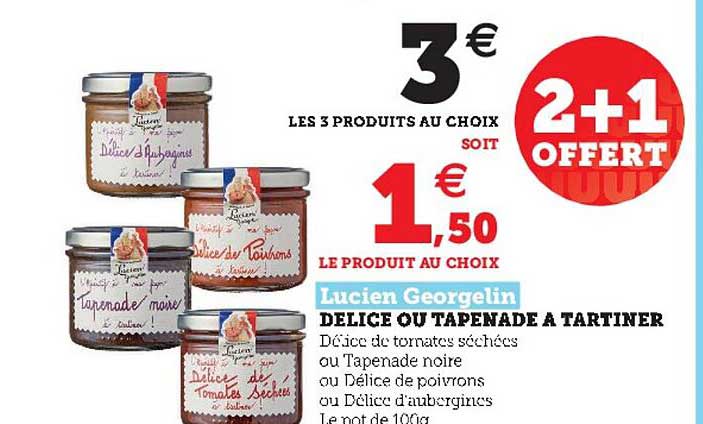 délice ou tapenade à tartiner lucien georgelin
