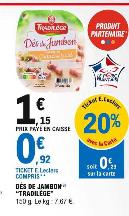 Dés De Jambon "tradilège"