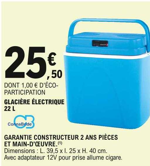 glacière électrique 22l