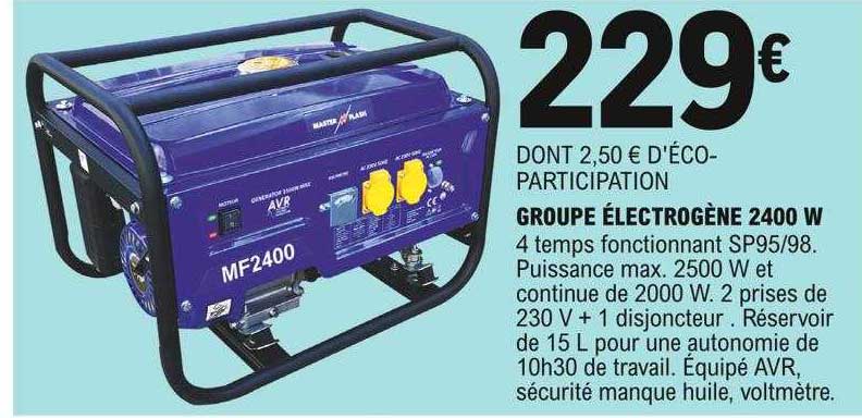 groupe électrogène 2400 w