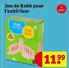 jeu de kubb pour l'extérieur