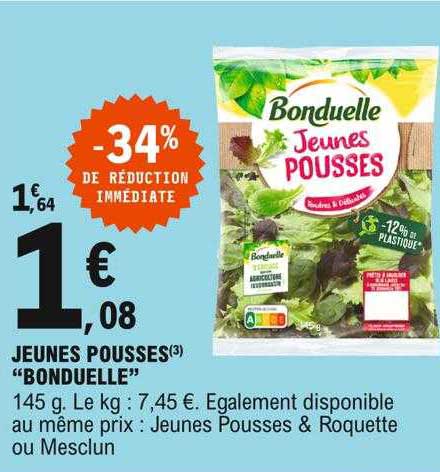 jeunes pousses "bonduelle"