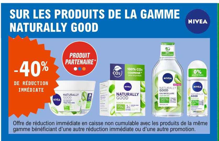 la gamme naturally good nivea
