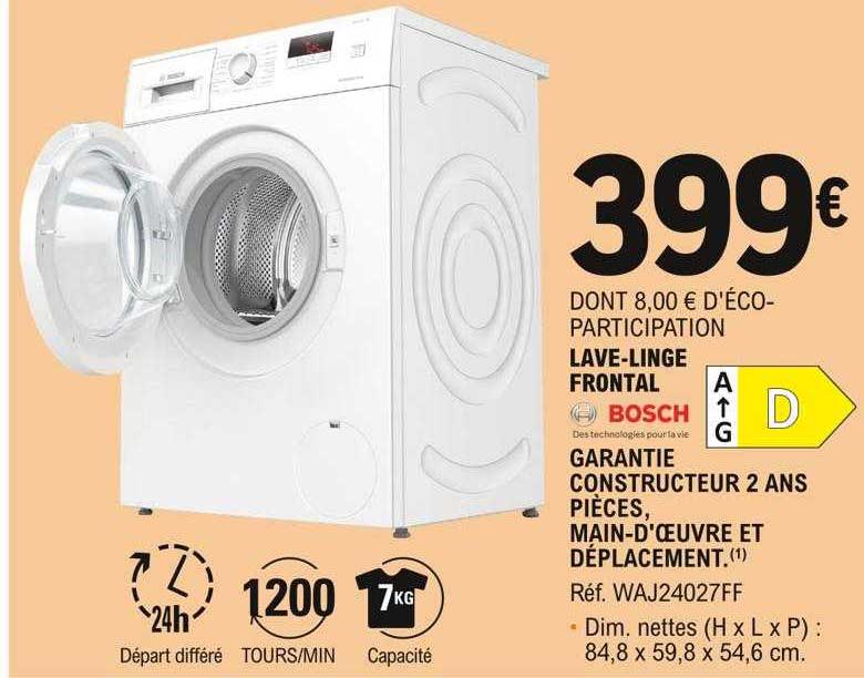 lave-linge frontel bosch