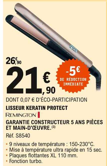 lisseru keratin protect remington
