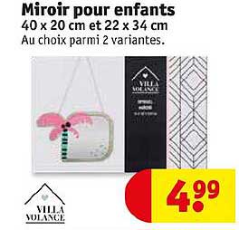 miroir pour enfants villa volance