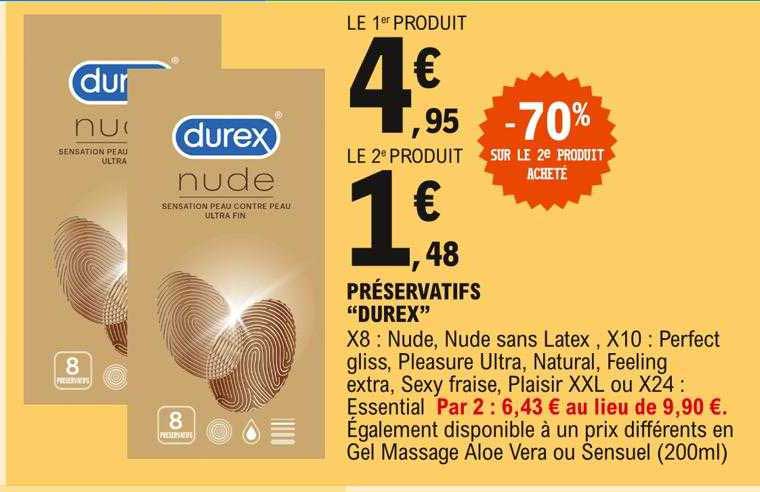 Préservatifs "durex"