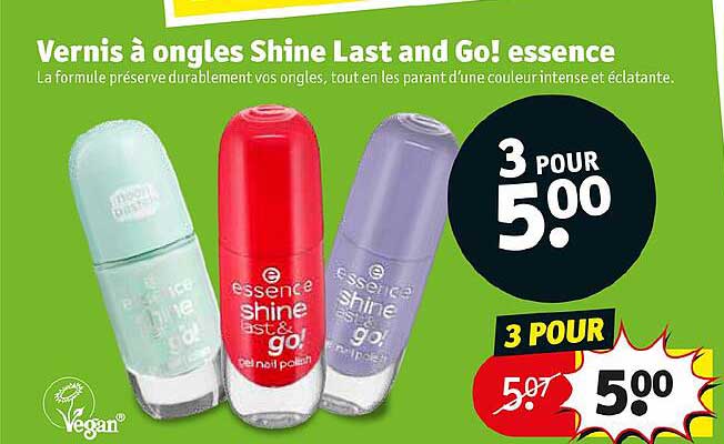 vernis à ongles shine last and go! essence