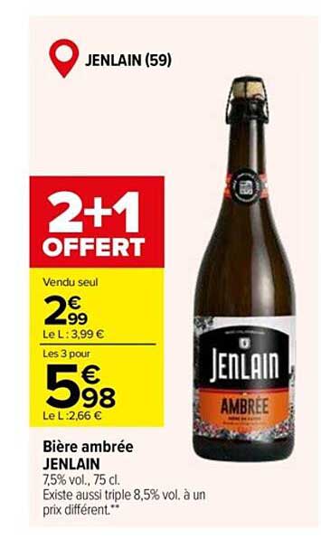 Bière Ambrée Jenlain