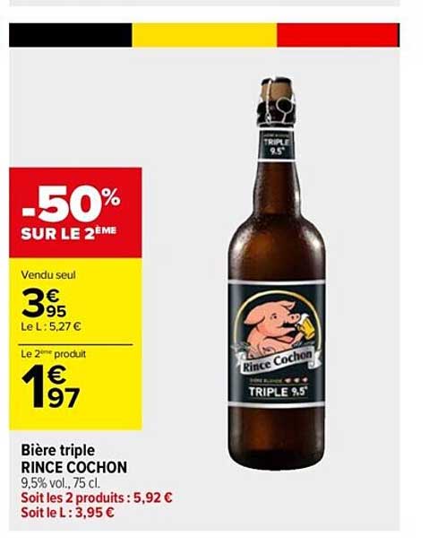 bière triple rince cochon