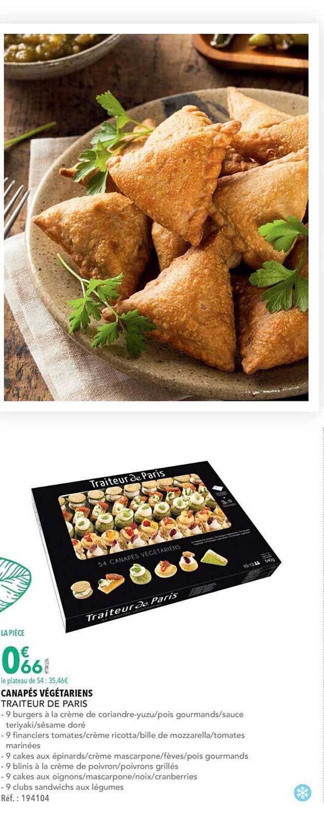 canapés végétariens traiteur de paris