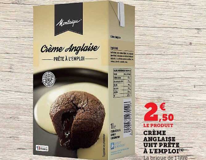 Crème Anglaise Uht Prête à L'emploi