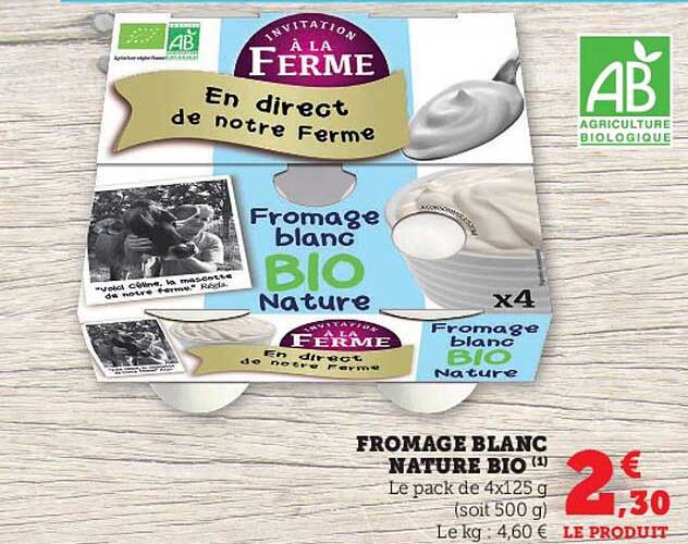 Fromage Blanc Nature Bio