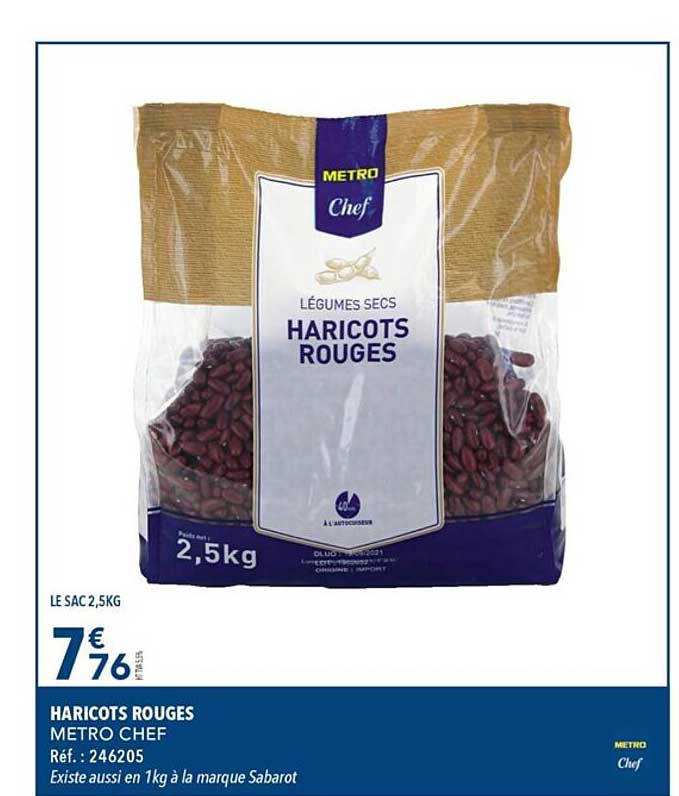 Haricots Rouges Metro Chef