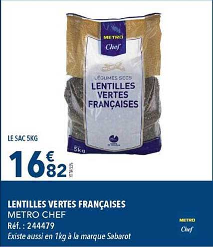Lentilles Vertes Françaises Metro Chef