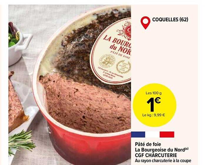 pâté de foie la bourgeoise du nord cgf charcuterie