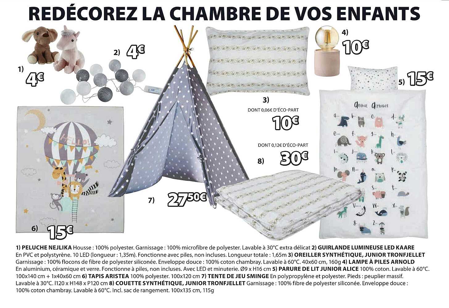 Peluche Nejlika, Guirlande Lumineuse Led Kaare, Oreiller Synthétique, Junior Tronfjellet, Lampe à Piles Arnold, Parure De Lit Junior Alice, Tapis Aristea, Tente De Jeu Sminge, Couettes Synthétique