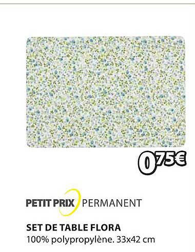 Set De Table Flora