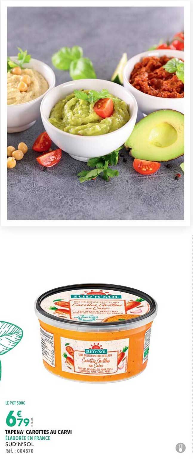 tapena carottes au carvi sud'n'sol