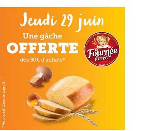 une gâche offerte