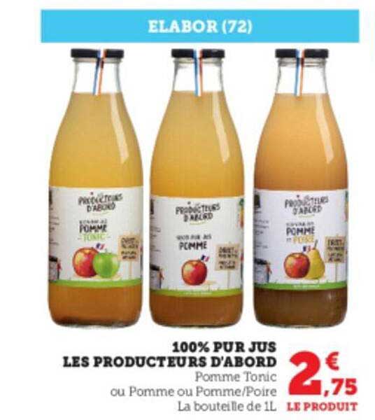 100% pur jus les producteurs d'abord