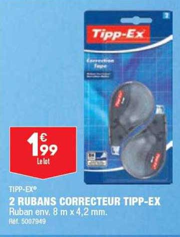 2 rubans correcteur tipp-ex