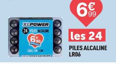 24 piles alcaline lr06