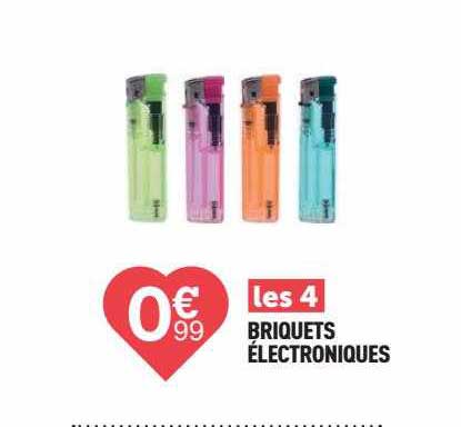 4 briquets électroniques