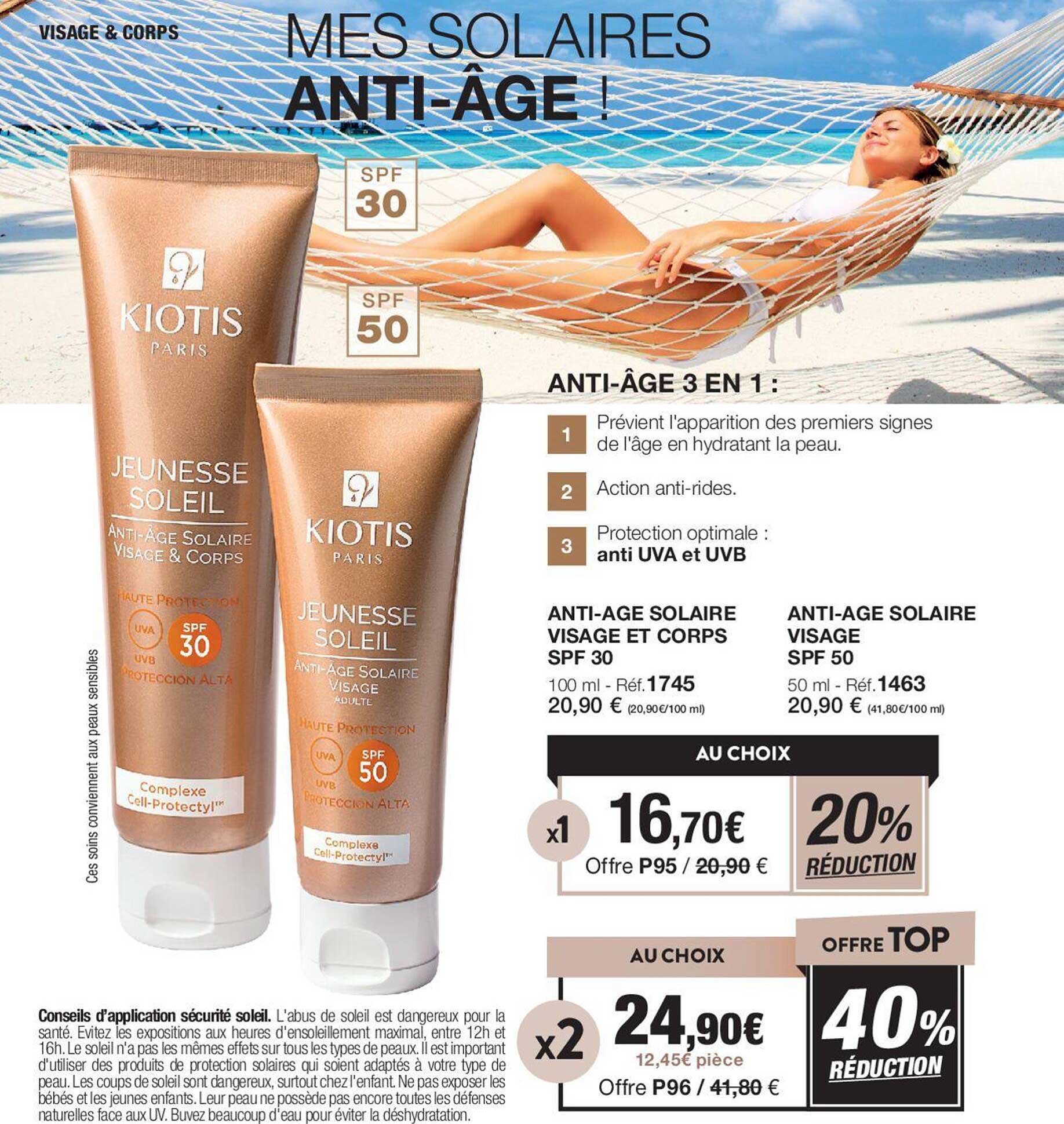 anti-age solaire visage et corps spf 30 anti-age solaire visage spf 50