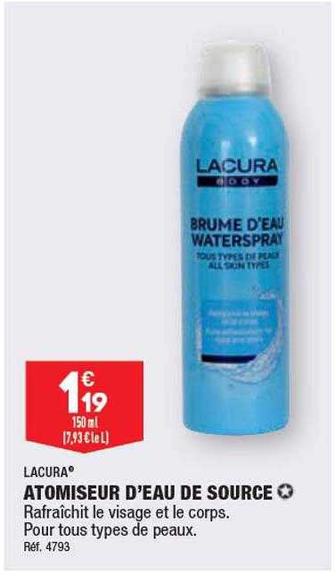 Atomiseur D'eau De Source Lacura