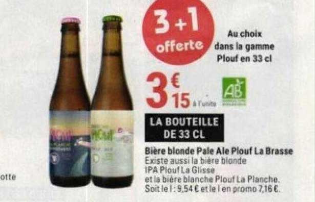 bière blonde pale ale plouf la brasse