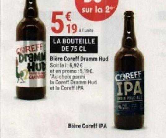 bière coreff dramm hud, bière coreff ipa