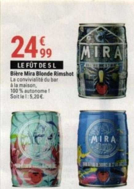 bière mira blonde rimshot