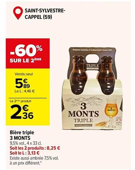 bière triple 3 monts