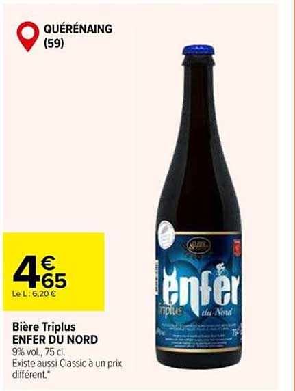 bière triplus enfer du nord