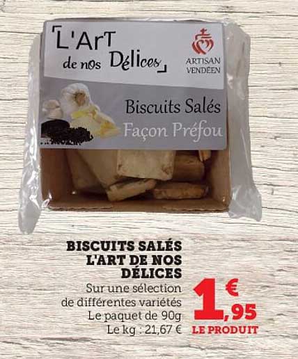 biscuits salés l'art de nos délices
