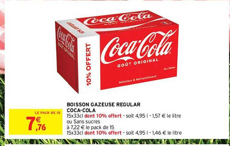 boisson gazeuse regular coca-cola