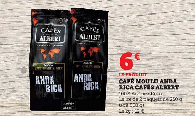 café moulu anda rica cafés albert