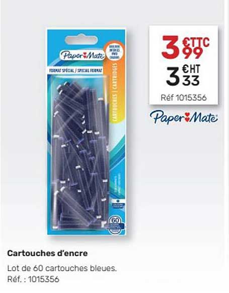 cartouches d'encre paper mate